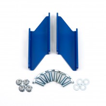Isometric View - Dodge Ram Anti-Sway Bar Drop Brackets. Fits all solid axle Dodge Ram 4x4 trucks; recommended with lifts 2.5" or larger