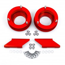 Limited Edition RED Dodge Ram 2.5 inch leveling kit with Anti-Sway Bar Drop Brackets. Fits 1994-2012 Dodge Ram Solid Axle 4x4 Trucks